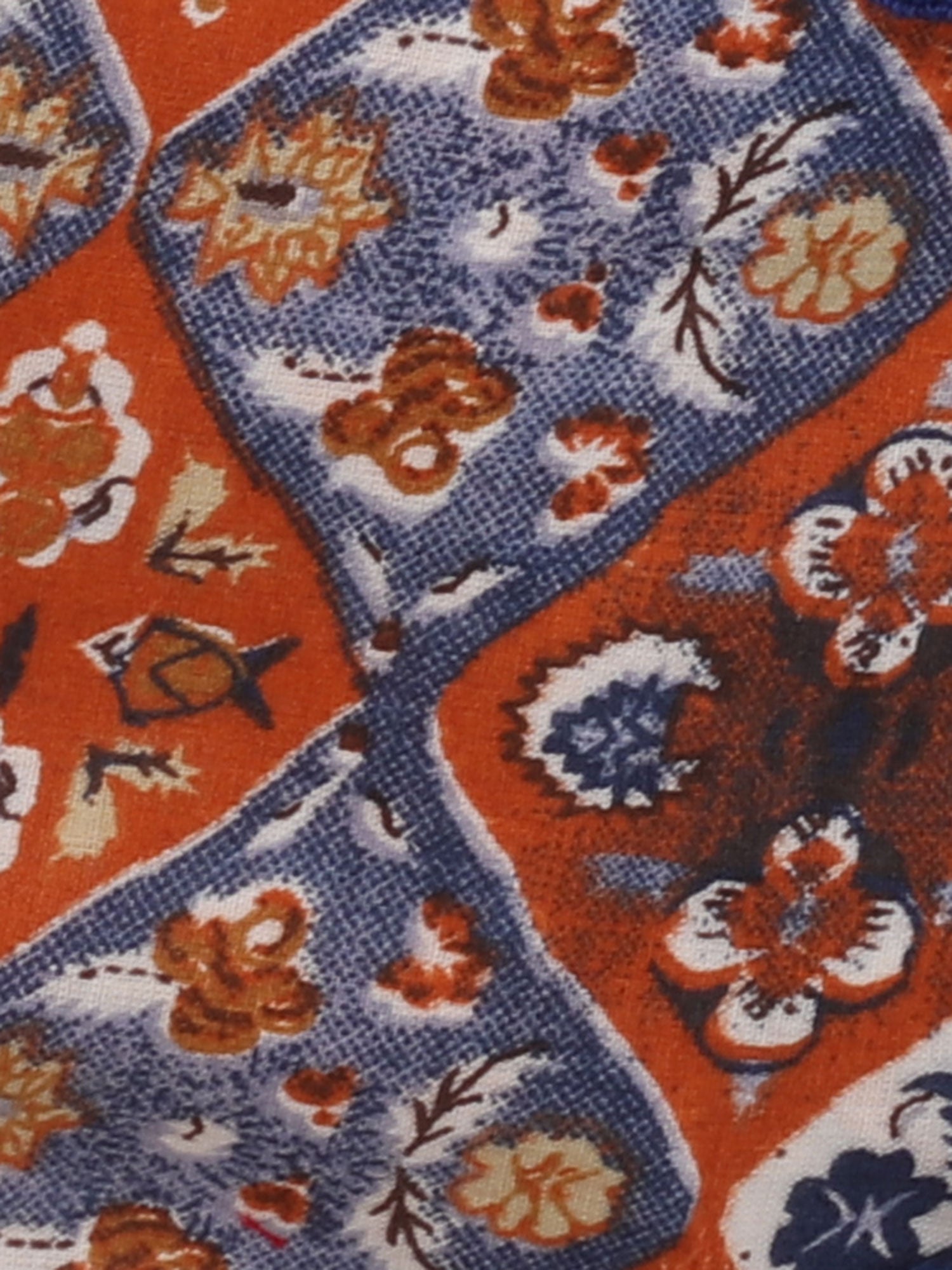 Blue Rust Mask with Lace