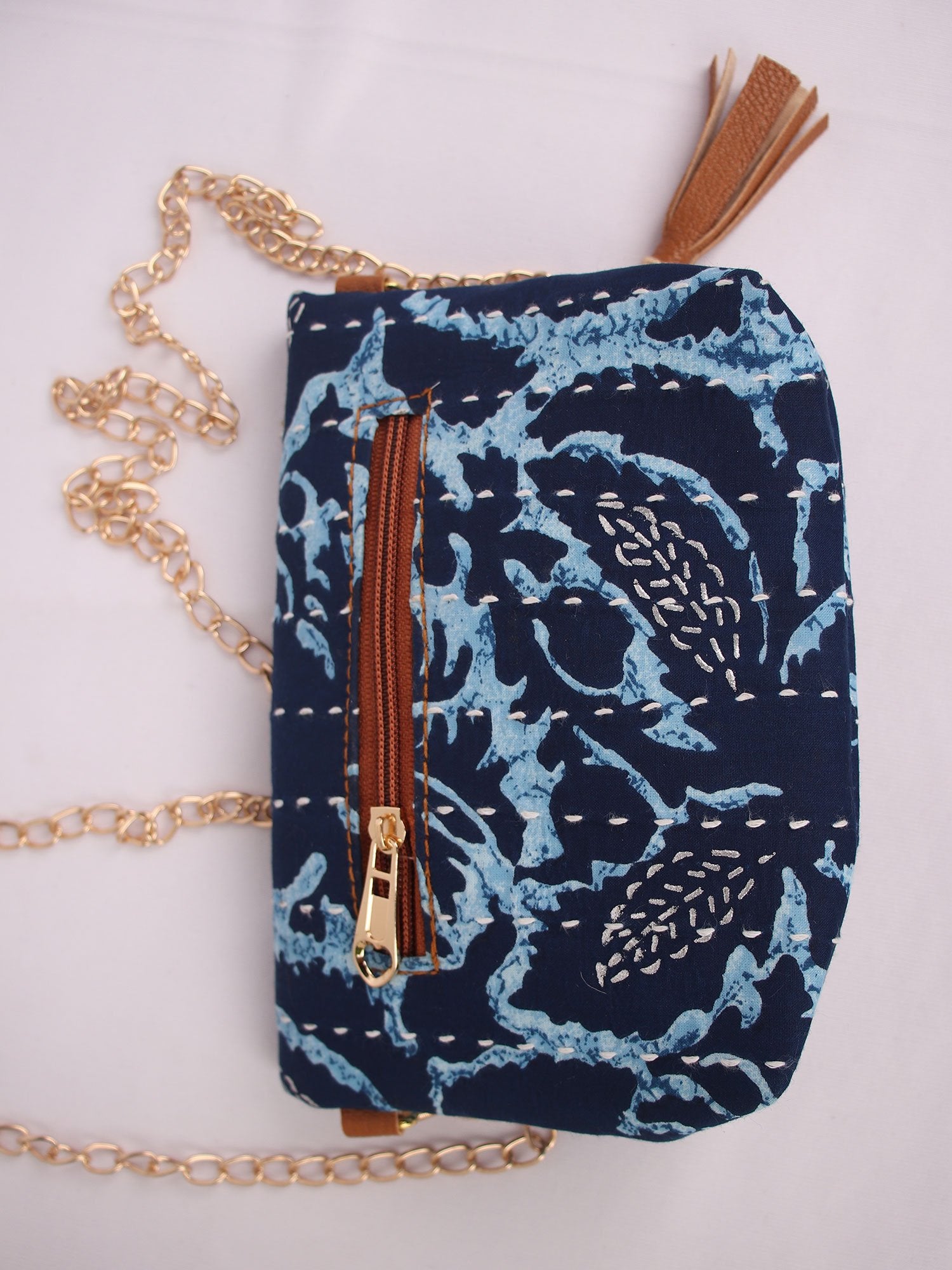 ABSTRACT FLOWERS PURSE & SLING