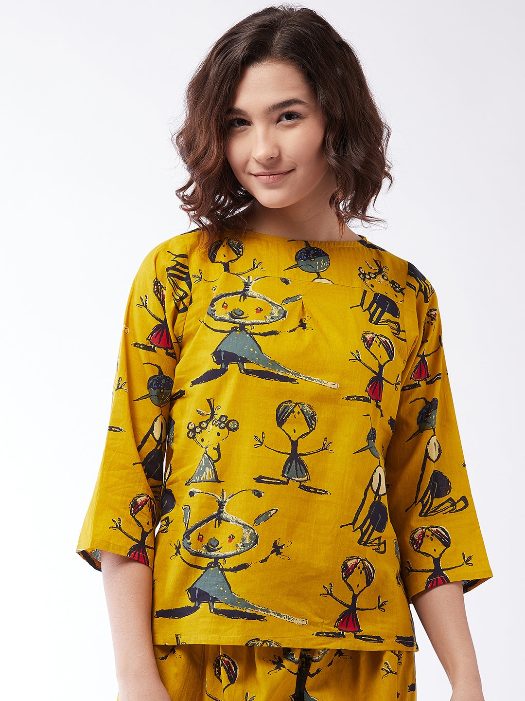 Quirky Top With Sleevs For Teens