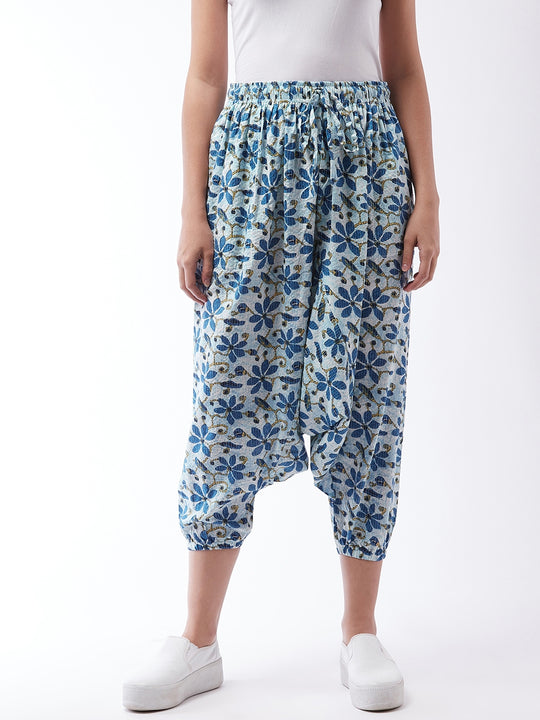 Indigo Kantha Harem Pants For Teens