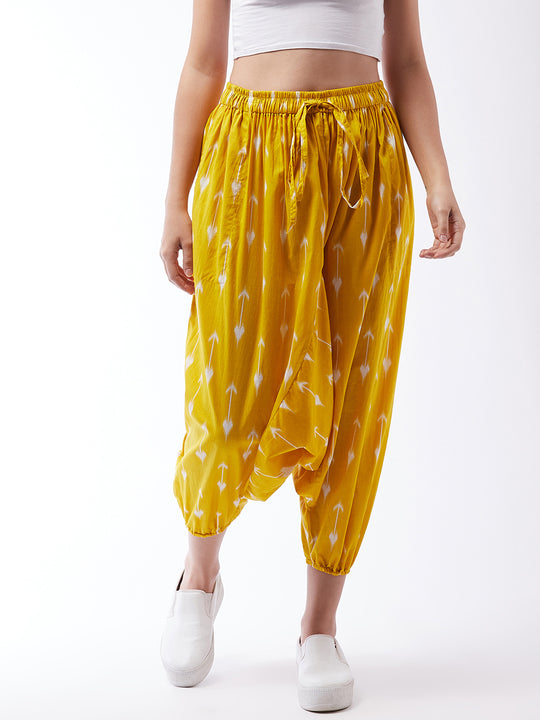 Yellow Arrow Harem Pant For Teens