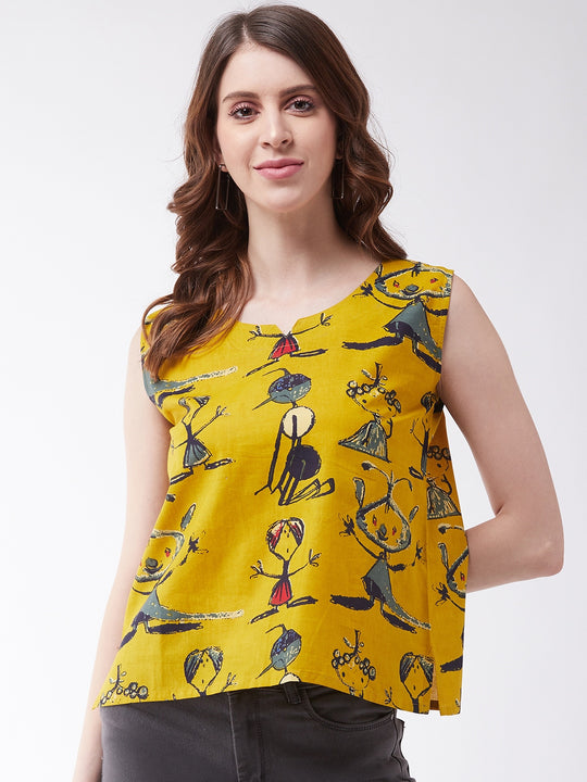 Quirky Sleeveless Top