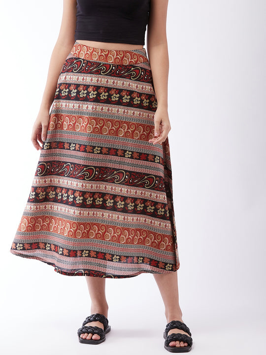 Multicolour Skirt For Teens