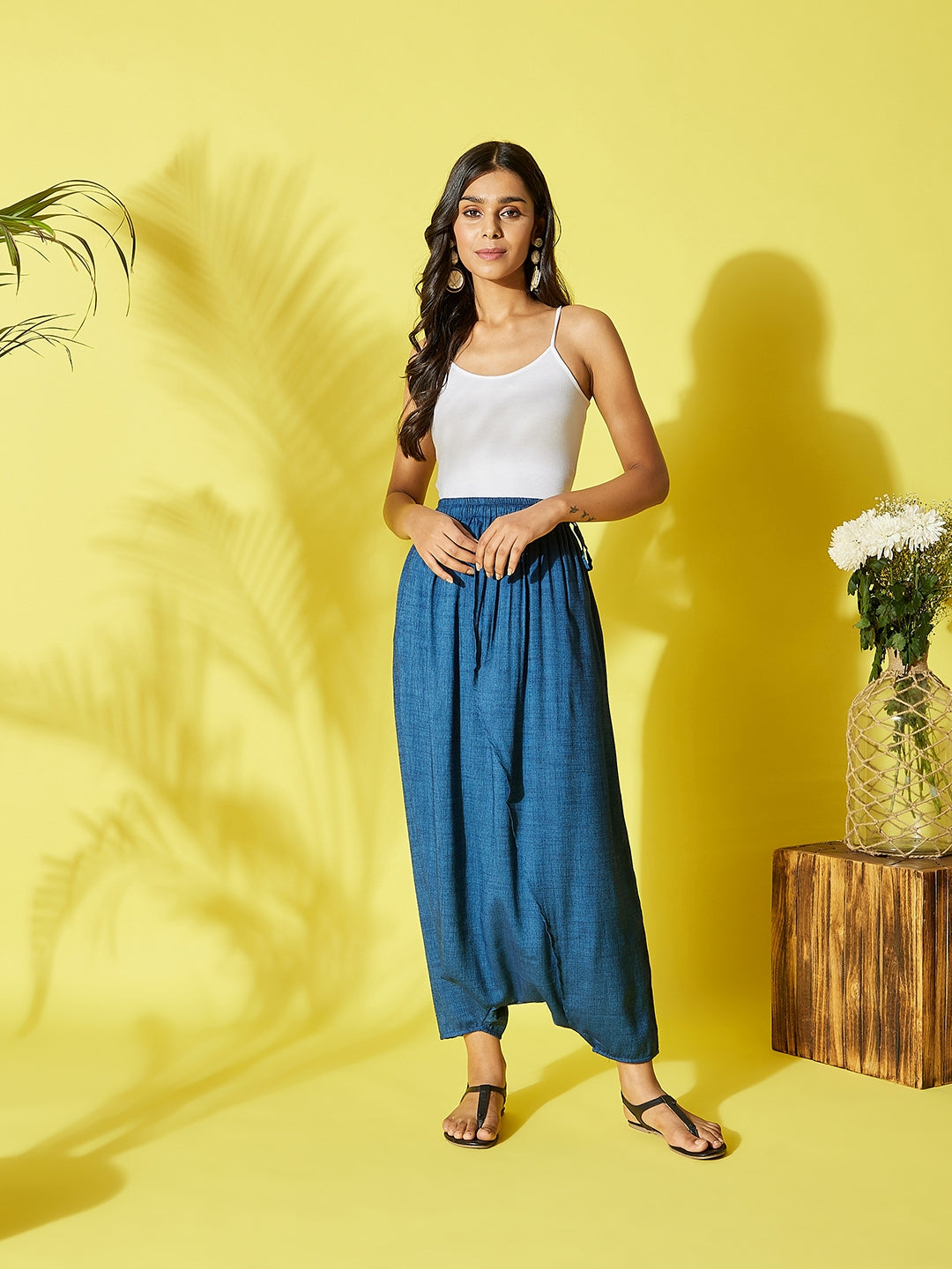 Peacock Blue Harem Pant