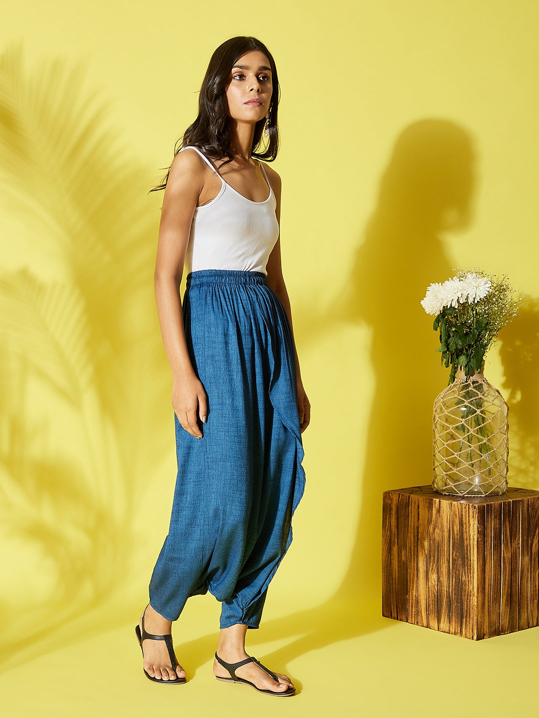 Peacock Blue Harem Pant