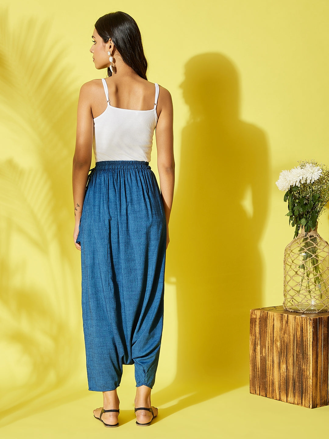 Peacock Blue Harem Pant