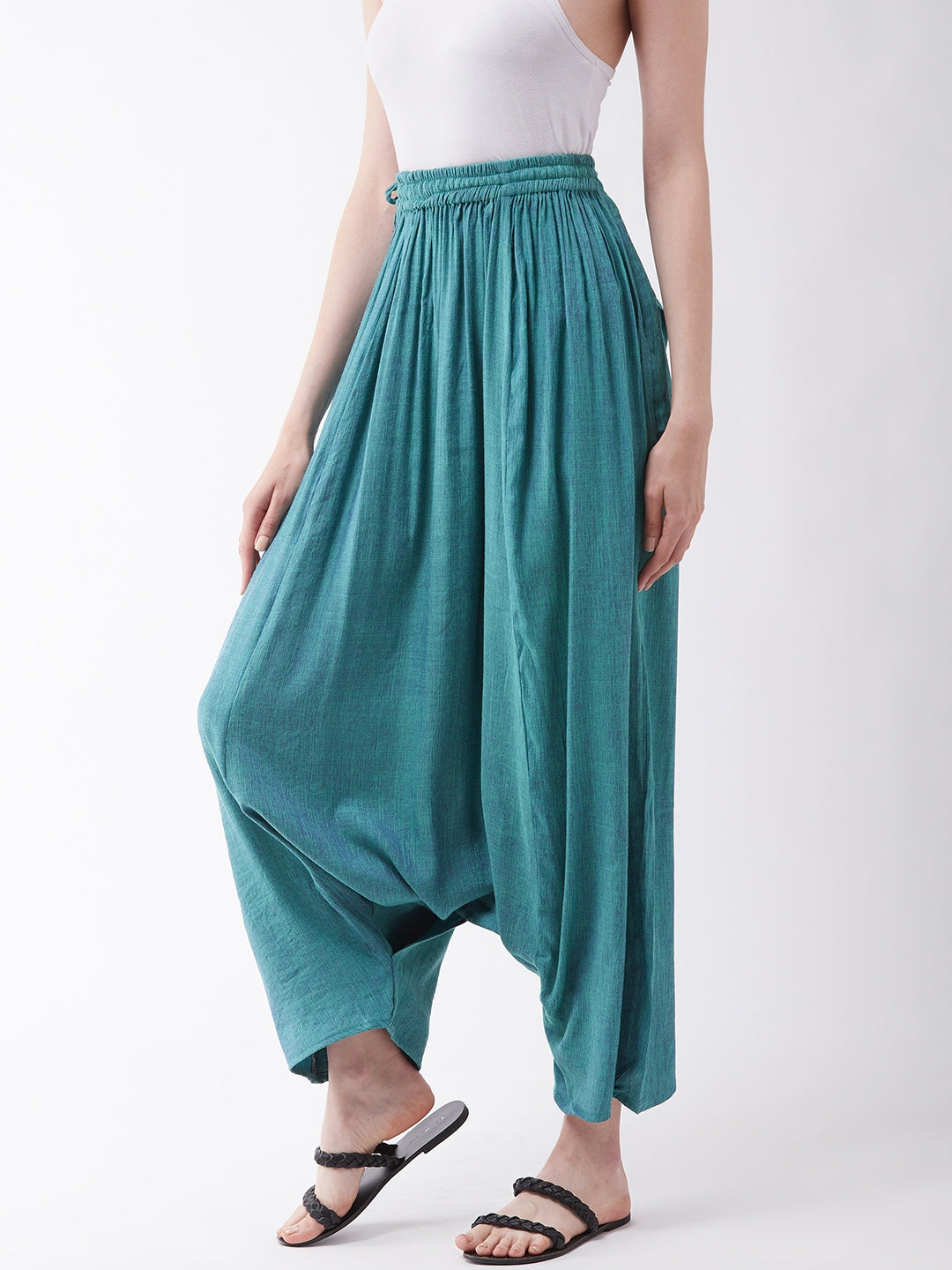 Teal Blue Harem Pant