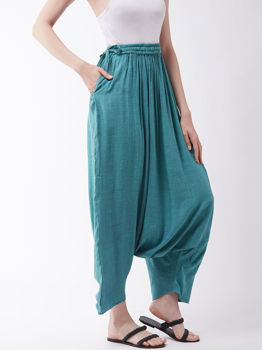 Teal Blue Harem Pant