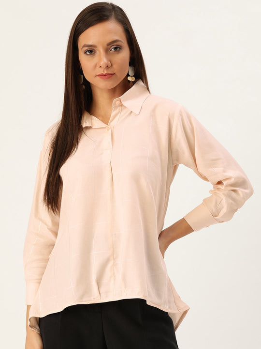 Peach Shirt Top