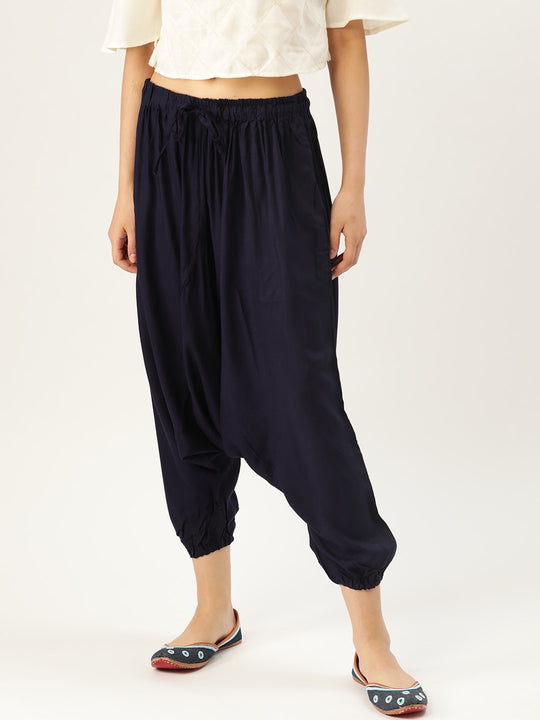 Harem Pants - Navy Blue