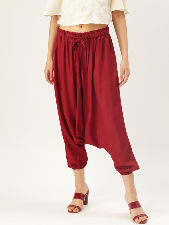 Harem Pants - Maroon