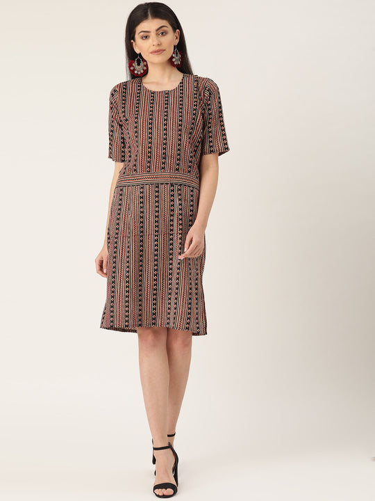 Black Printed Dress