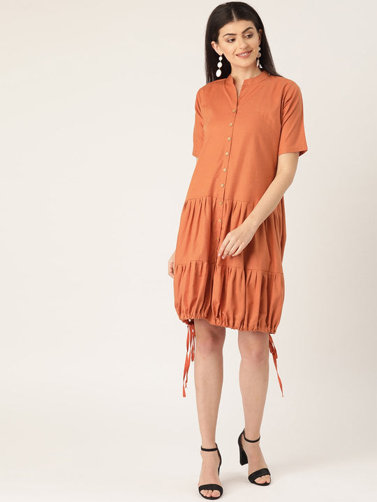 Rust Colour Dress