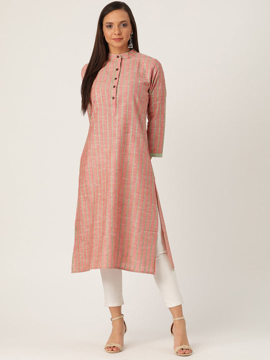 Red And Green Kurta