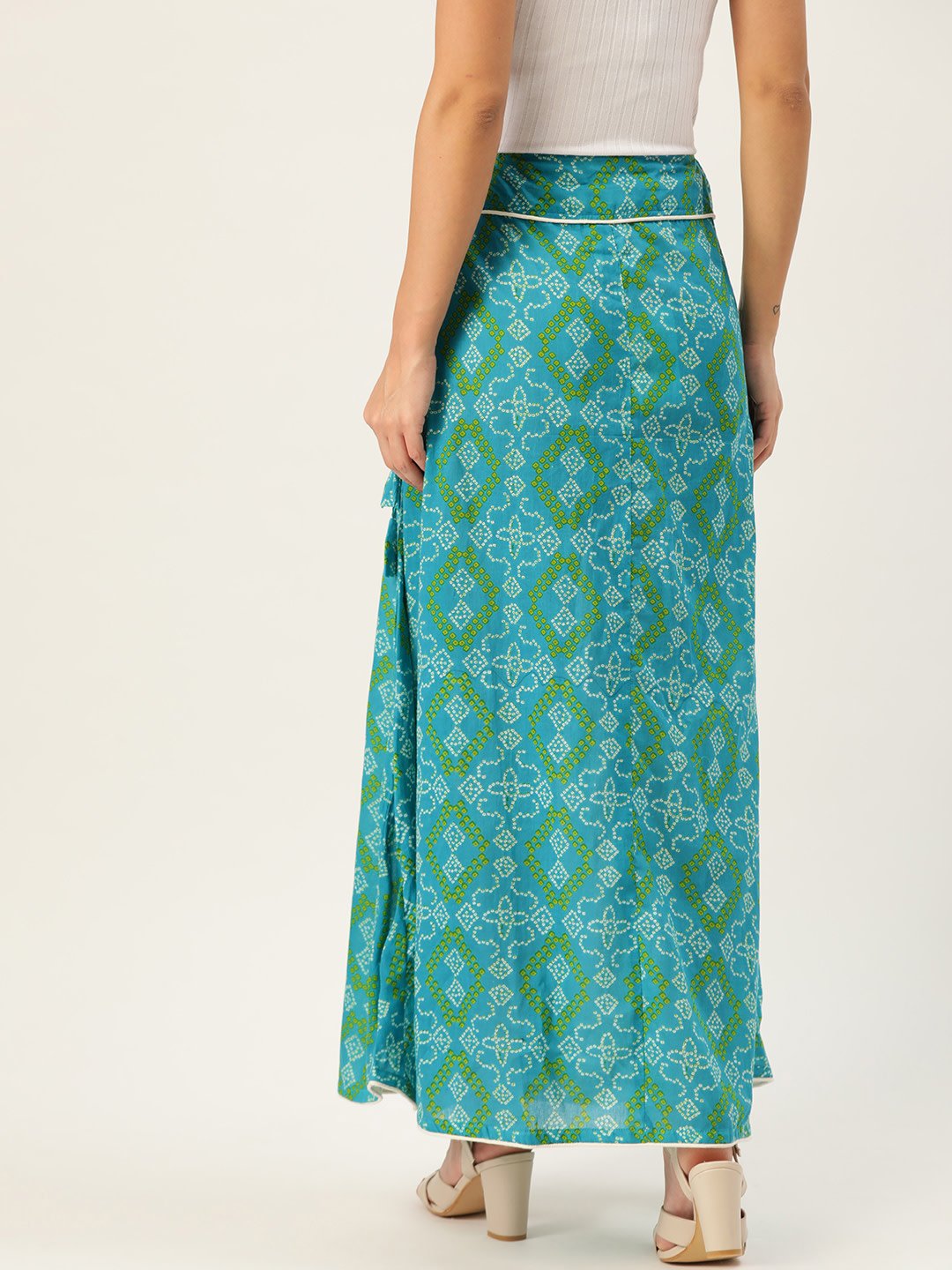 BLUE BANDHINI SKIRT