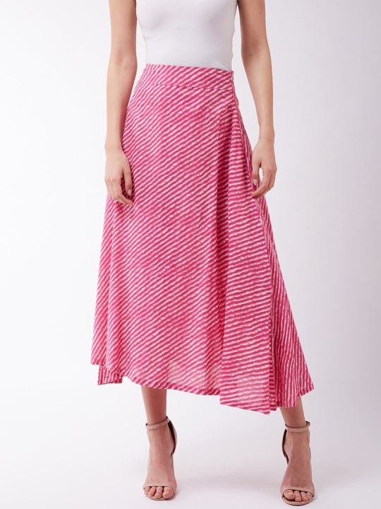 Pink Lahriya Skirt