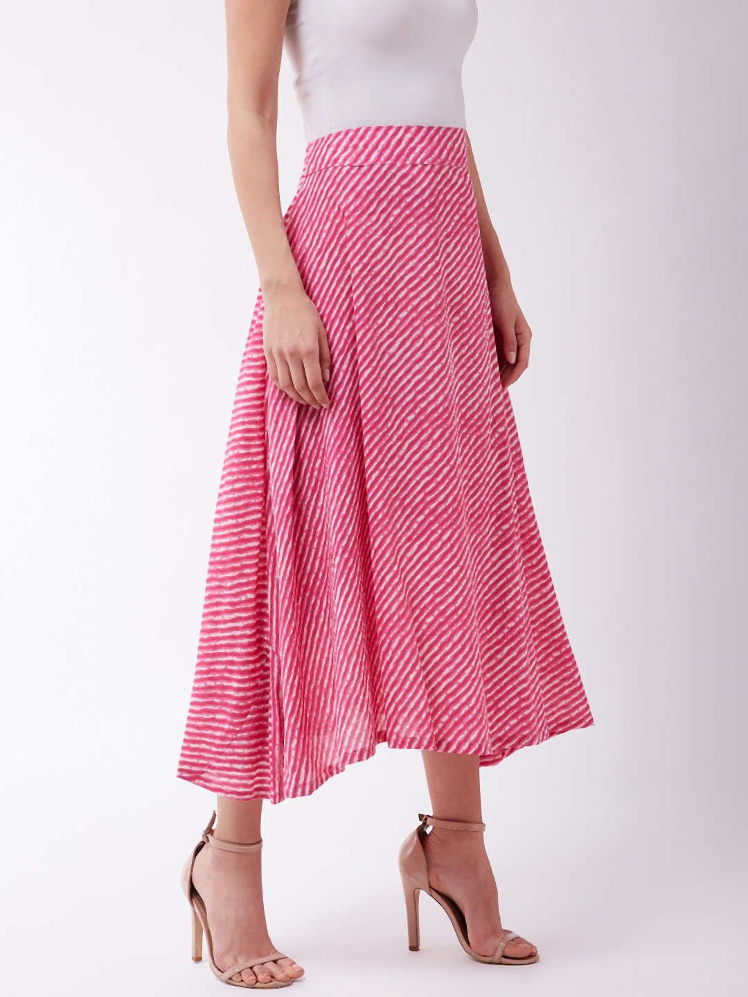 Pink Lahriya Skirt