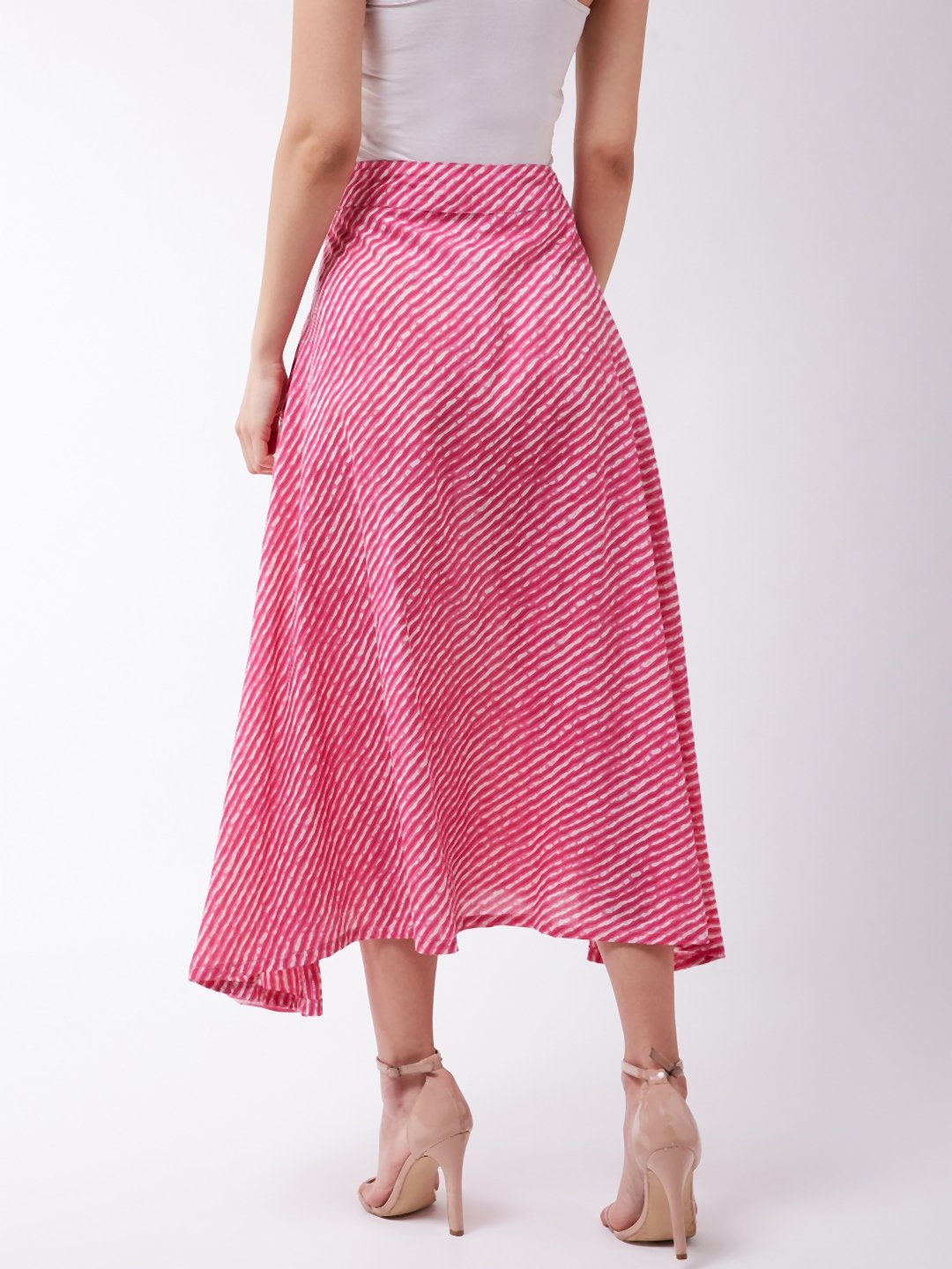 Pink Lahriya Skirt