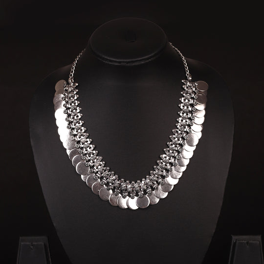 Coin Motif German Silver Neckpiece