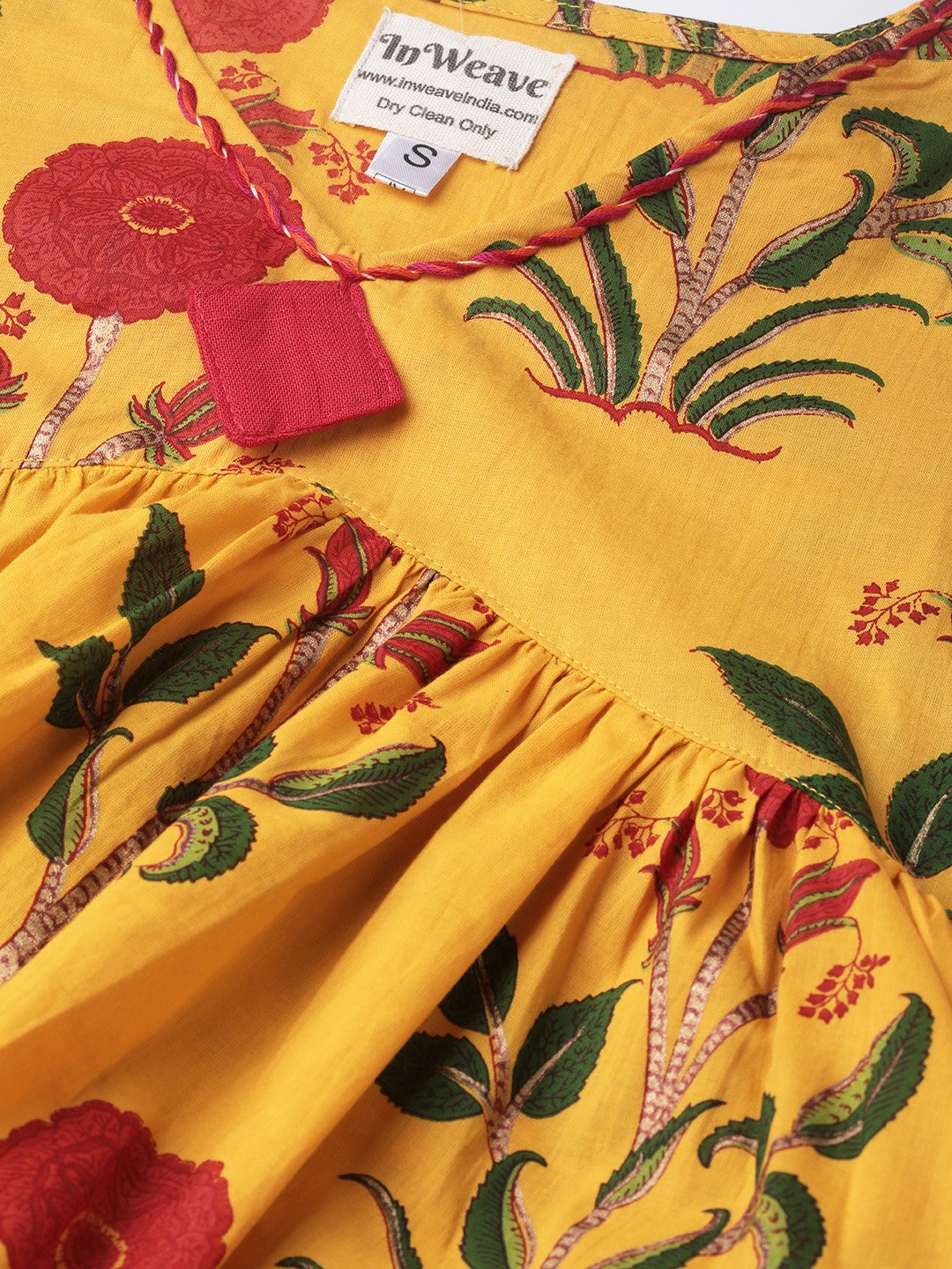 Yellow Flower and Leaf Top