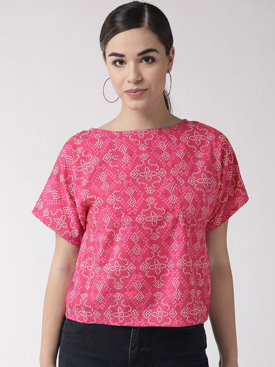 Bandhini Print Top