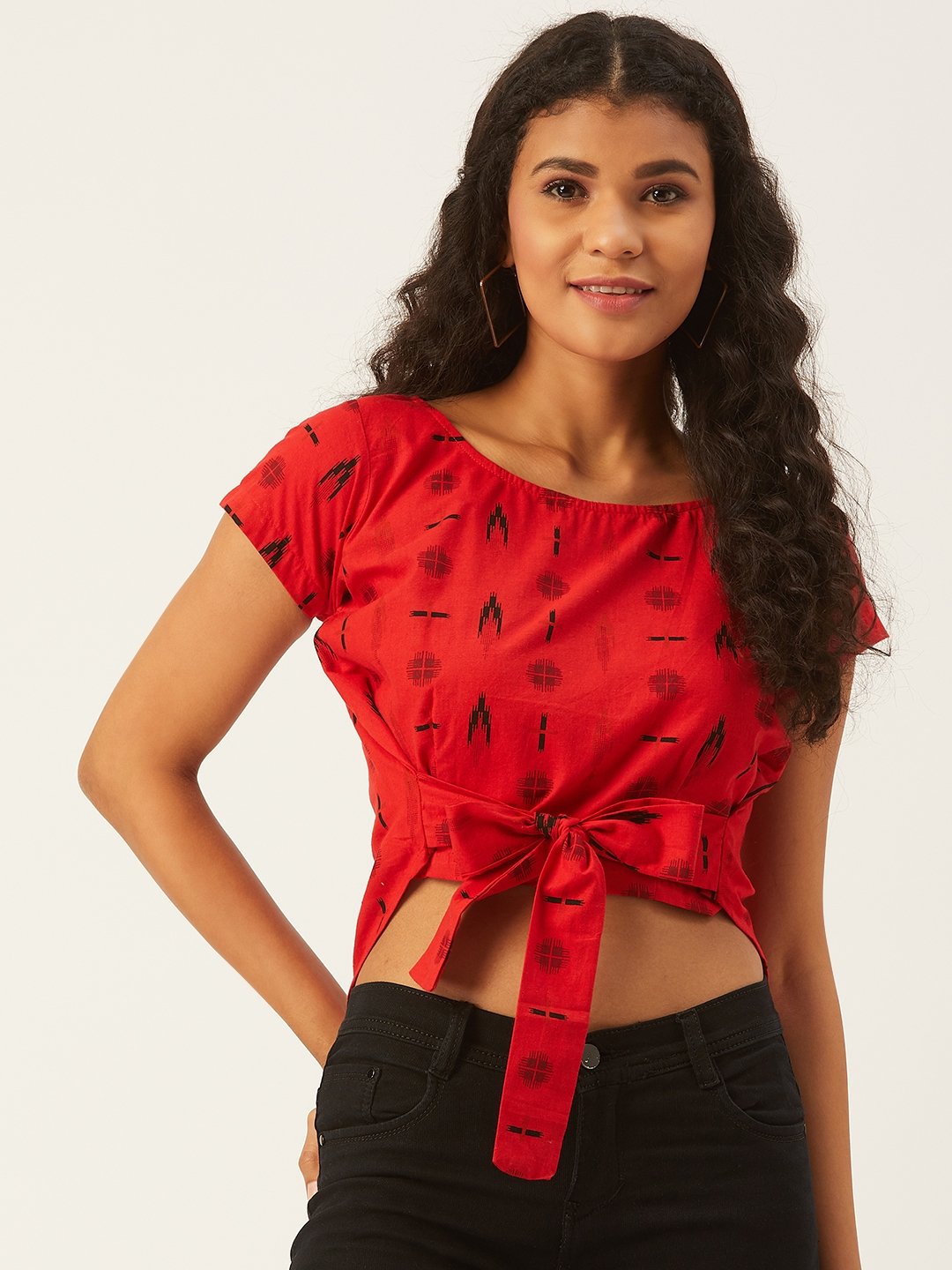 Red Top With Shapes