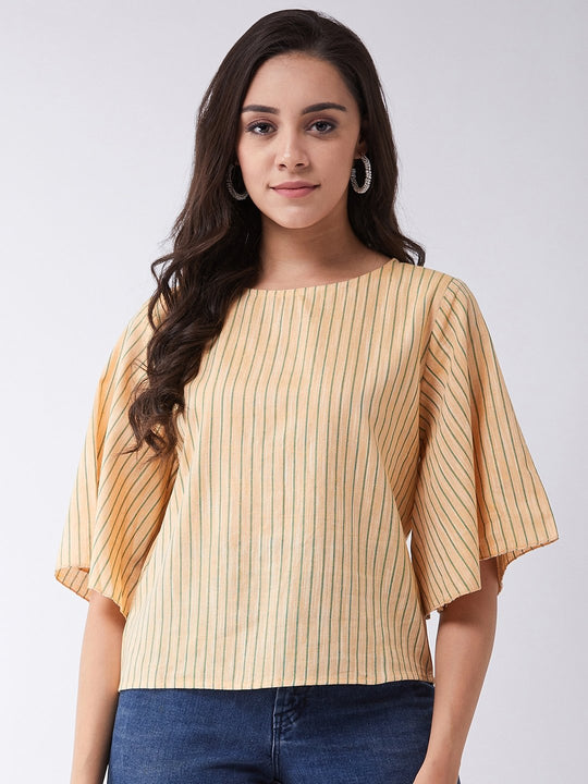 Yellow Handloom Top