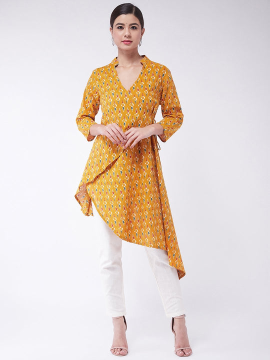 Mustard Kantha Asymmetric Top