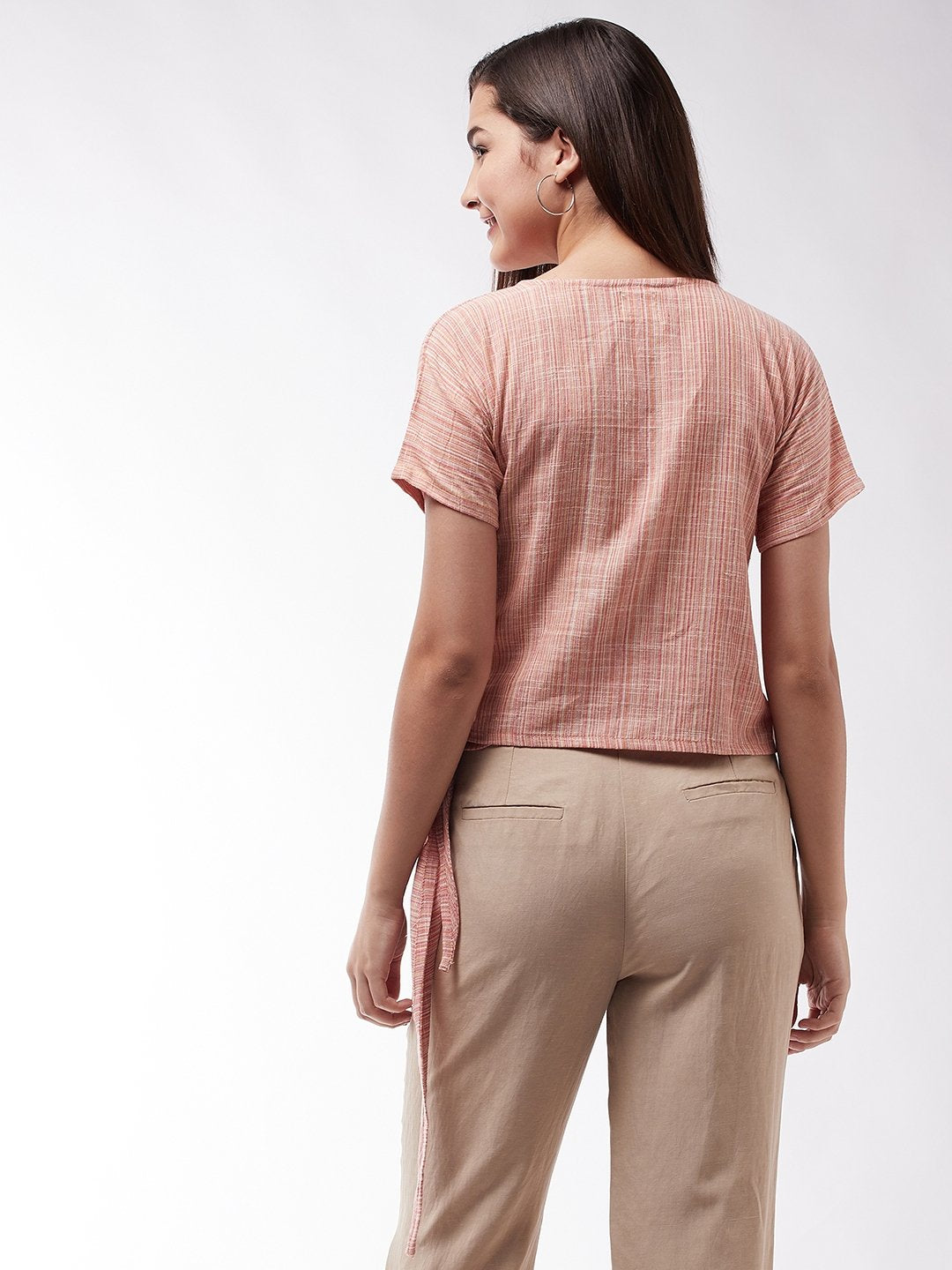 Carrot Handloom Wrapped Top