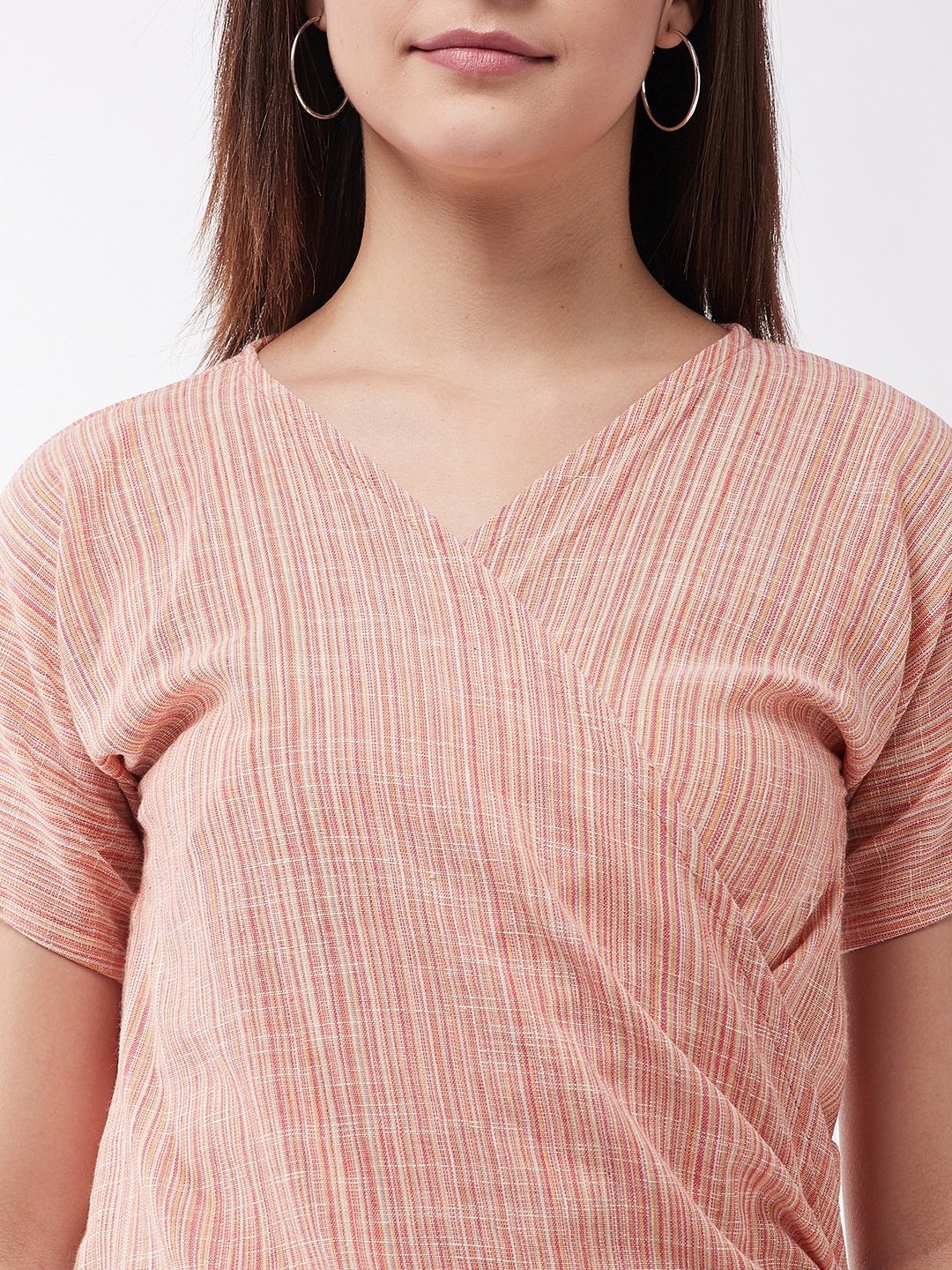 Carrot Handloom Wrapped Top