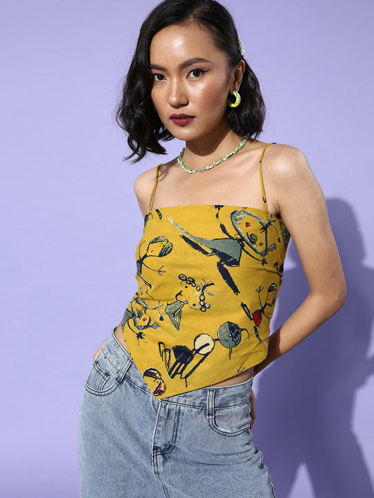 Quirky Scarf Top