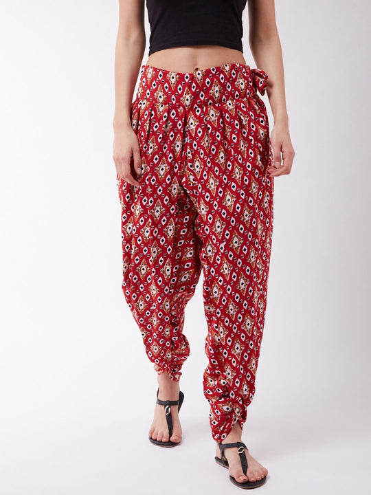 Red Patola Dhoti