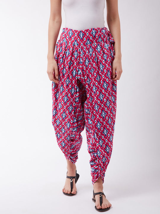 Pink Patola Dhoti
