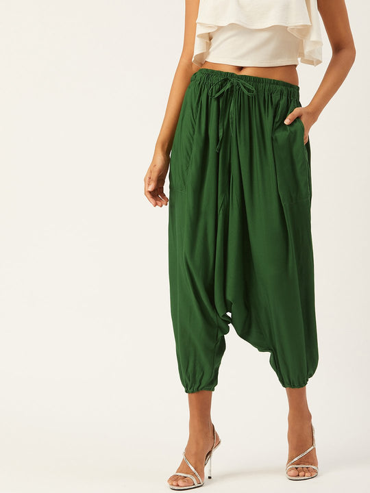 Dusky Green Harem Pant
