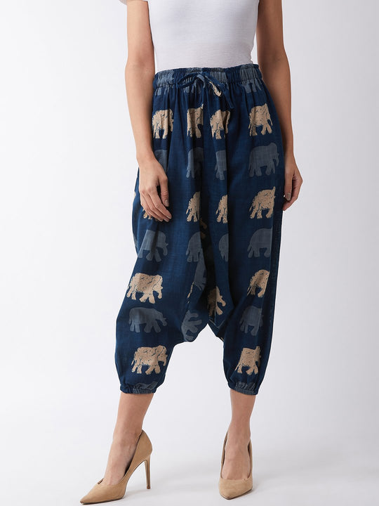 Elephant Print Harem Pants