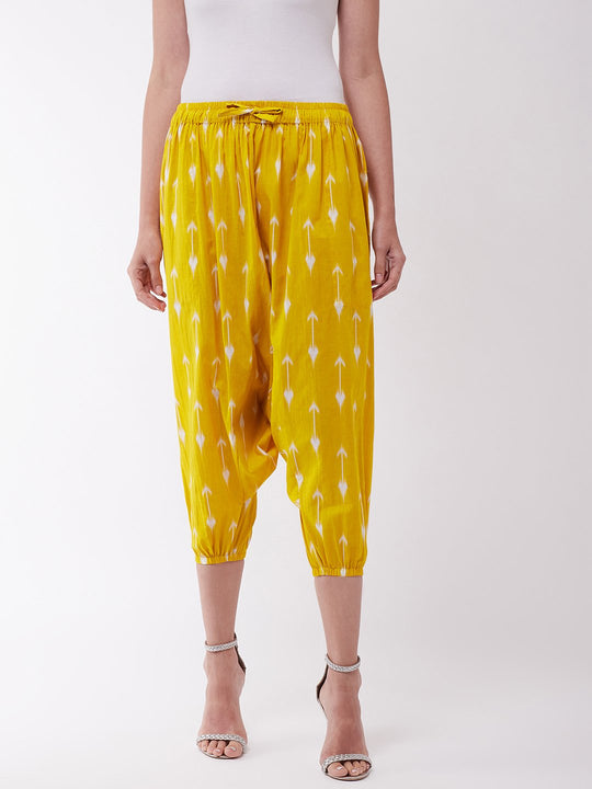 Yellow Arrow Harem Pant