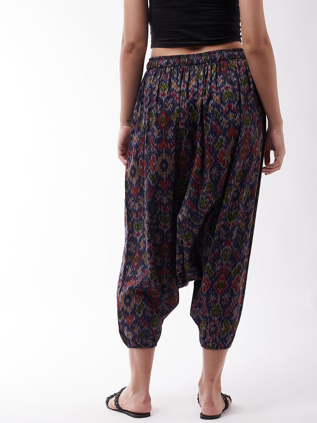 Indigo Ikkat Harem Pant
