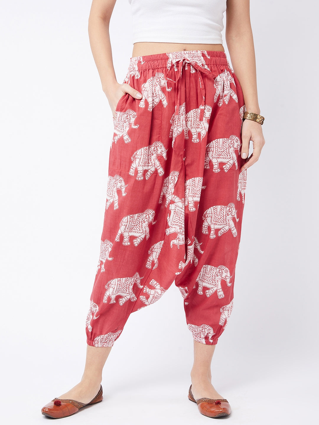Red Elephant Harem Pant