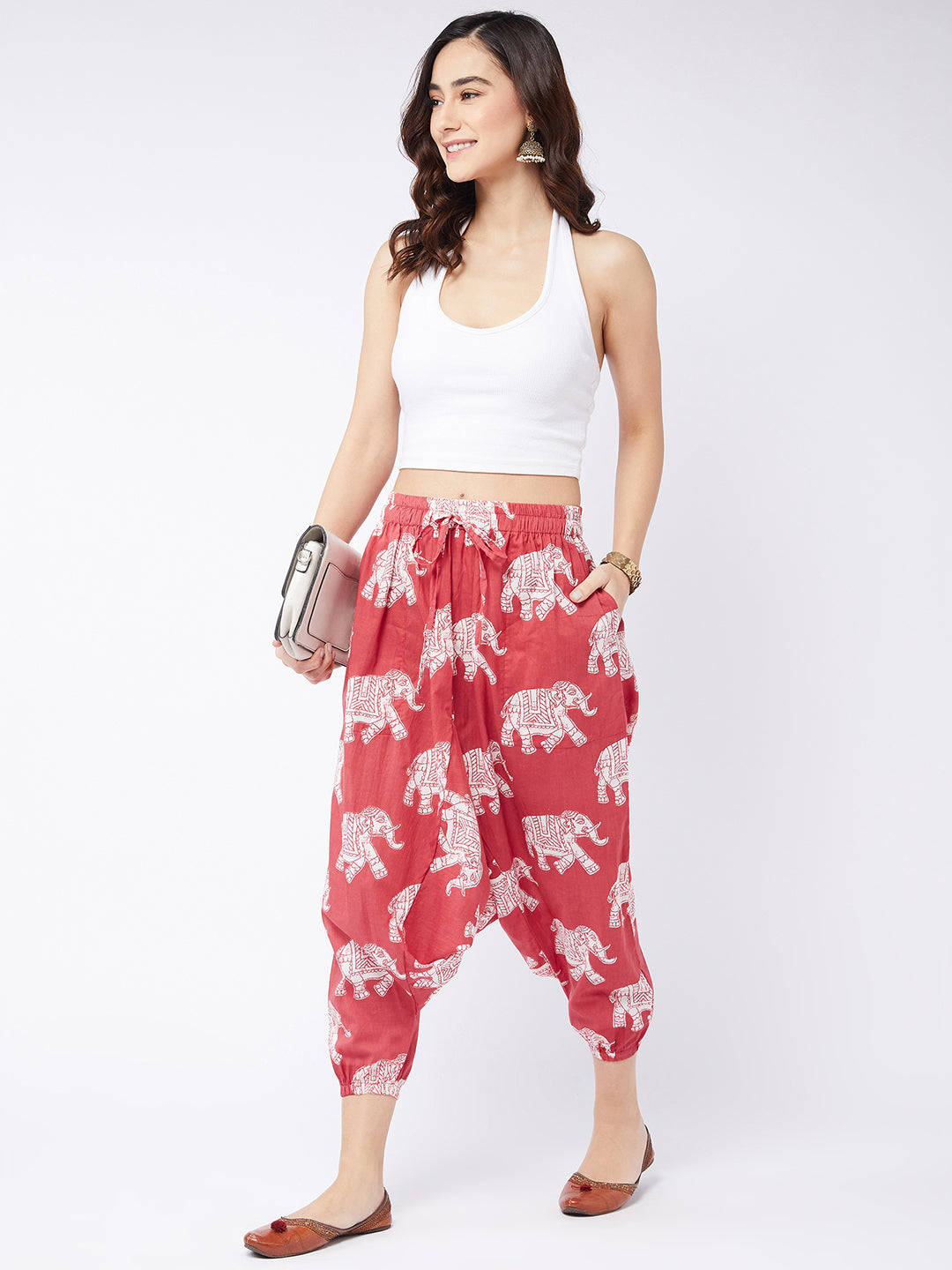 Red Elephant Harem Pant