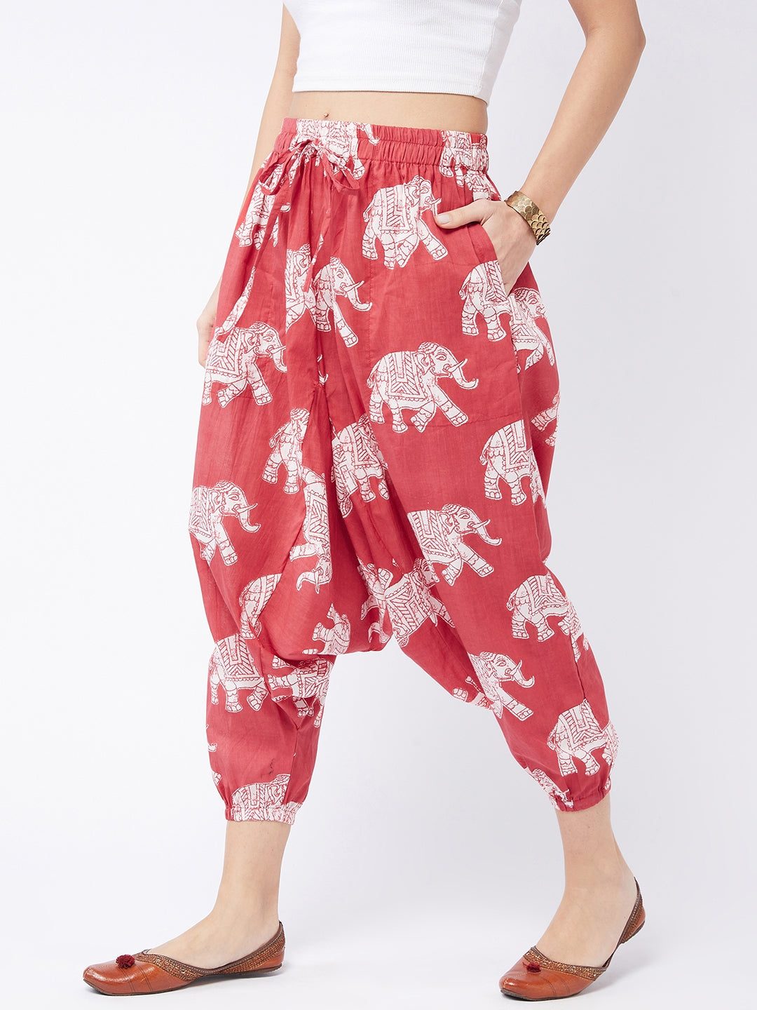 Red Elephant Harem Pant