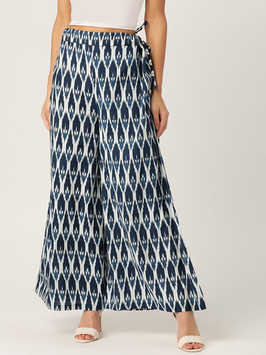 BLUE IKKAT LOOK PALAZZO