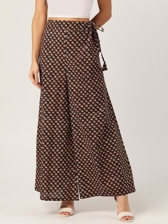BLACK PRINTED PALAZZO