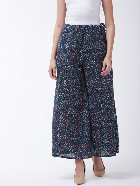 Indigo Jaal Print Palazzo