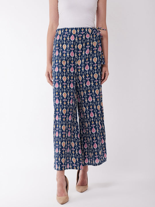 Navy Blue Patola Palazzo