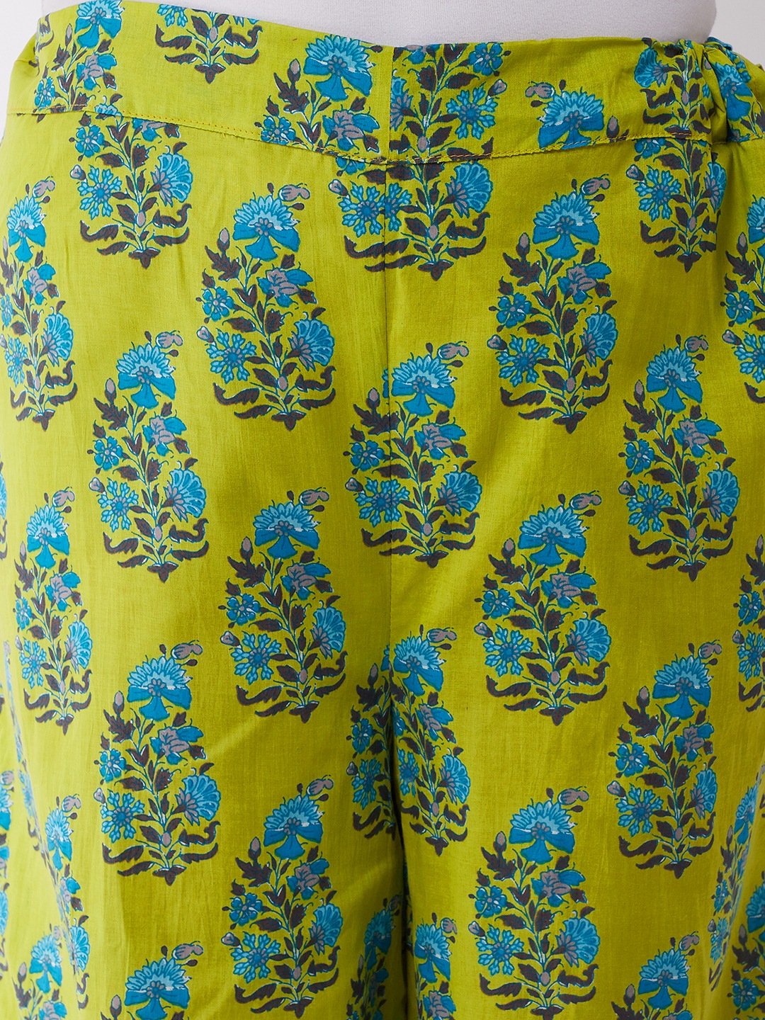 Lime Green Blue Boota Palazzo