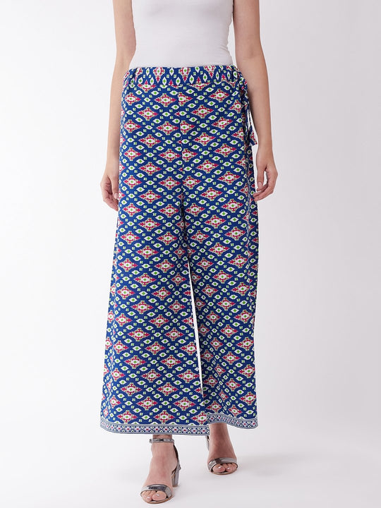 Indigo & Pink Patola Palazzo