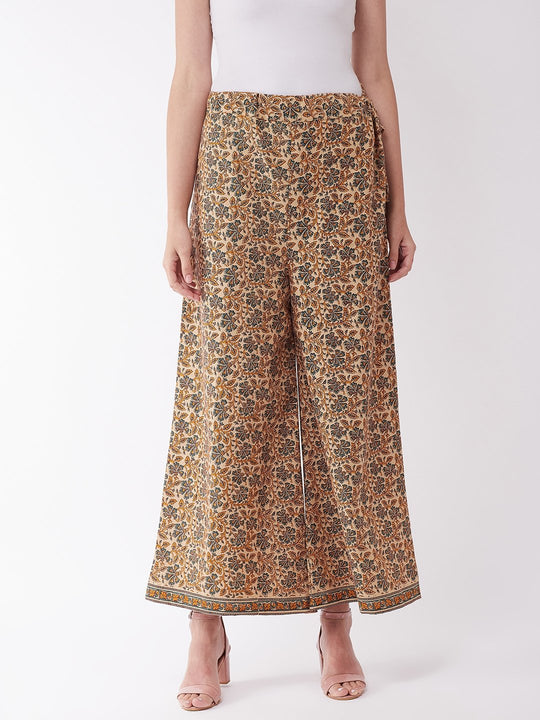 Light Brown Kalamkari Palazzo