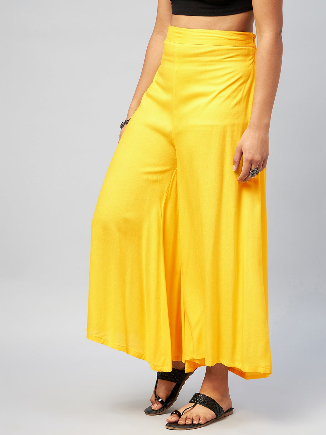 Buy online Yellow Solid Palazzo from Skirts tapered pants  Palazzos for  Women by Clora Creation for 809 at 19 off  2023 Limeroadcom