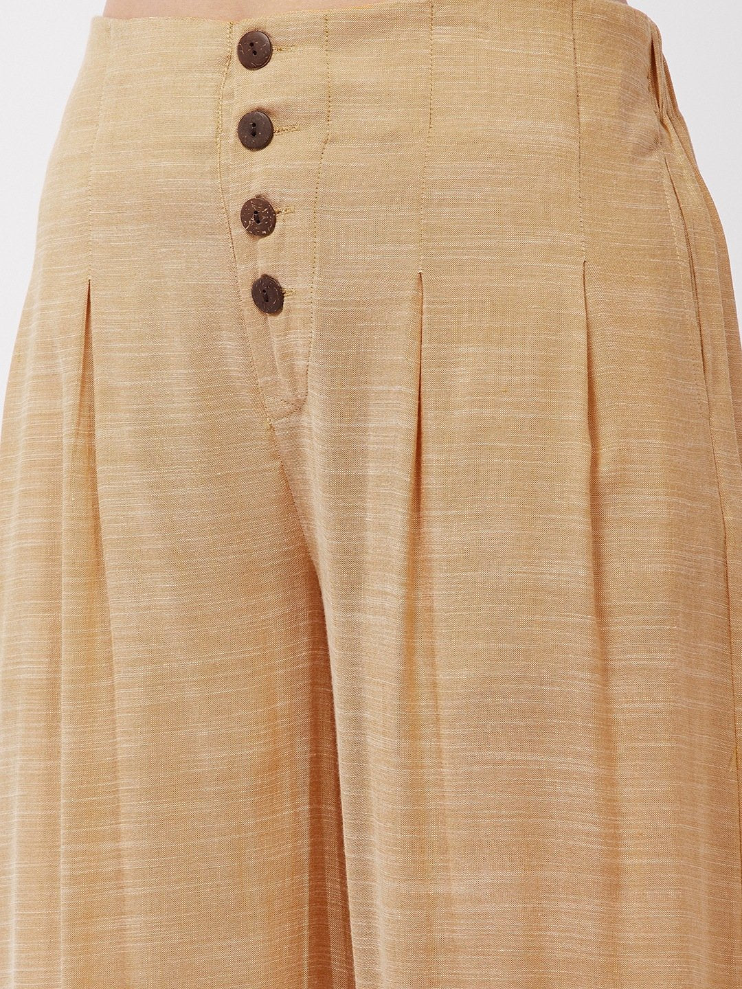 Flaxen Yellow Culottes