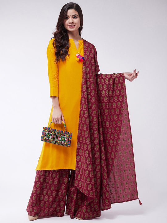 Maroon Dupatta